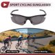 thumbnail image 3 of Gafas de motocicleta únicas 1 Pc, gafas de sol ciclismo UV400, lentes gris oscuro, marco negro y gris, anti-reflejo de tri-acetato de celulosa PC, 3 of 6