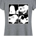thumbnail image 3 of Peanuts - Faces of Snoopy - Women's Short Sleeve Graphic T-Shirt, 3 of 6