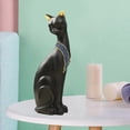 thumbnail image 1 of de resina en miniatura de gato egipcio de estilo Vintage, estatua, cafeterías, restaurantes, decoración Sentado negro Baoblaze Estatua de figurilla de gato, 1 of 8