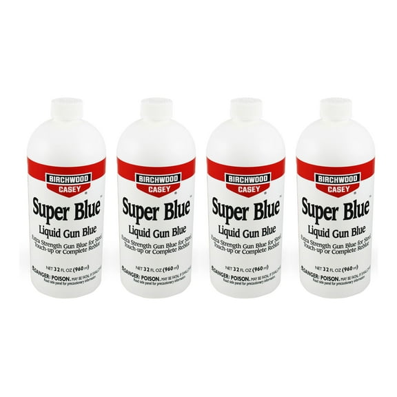 Birchwood Casey Super Blue Double Strength Gun Blue, 32 Fl. oz. (4 Pack)