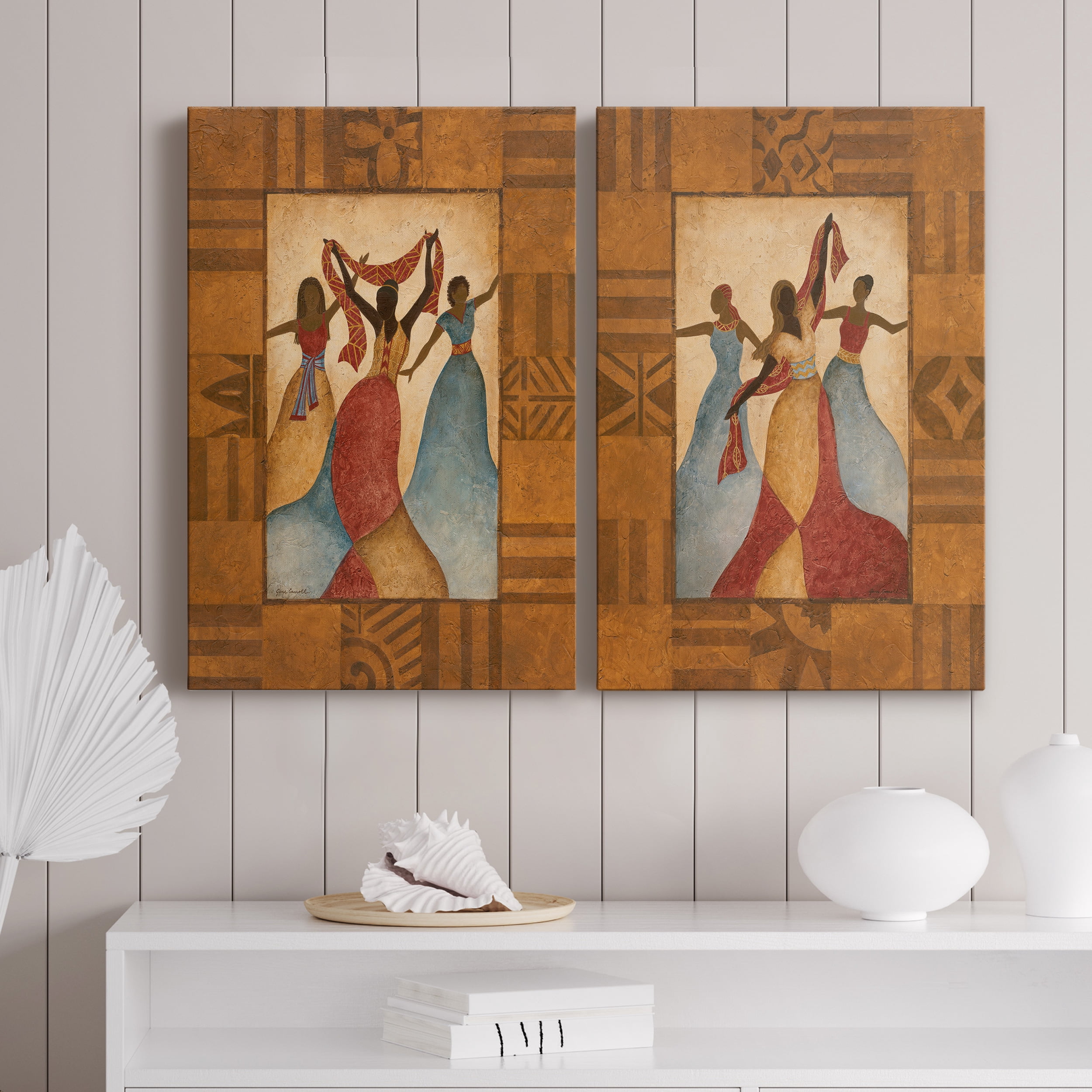 Rhythm Premium Gallery Wrapped Canvas - Ready to Hang - Set of 2 - 24 x 36 Each