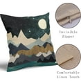 thumbnail image 3 of Abstract Boho Throw Pillow Covers 24x24 Inch Set of 2 Mountain Nature Landscape Sunset Forest Cotton Linen Pillow Covers Modern Cushion Case for Home Sofa Couch Bed Outdoor Indoor Decoration, 3 of 6
