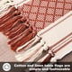 thumbnail image 3 of 14 x 70 pulgadas, bandera de mesa estilo boho con flecos, tejido lavable, mantel con flecos, 3 of 6