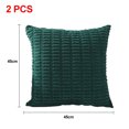 thumbnail image 2 of 2 piezas sofá cama sofá sala de estar decoración abrazar funda de almohada, funda de cojín cuadrado, decoración del hogar de estilo bohemio funda de almohada a rayas de pana, 2 of 5