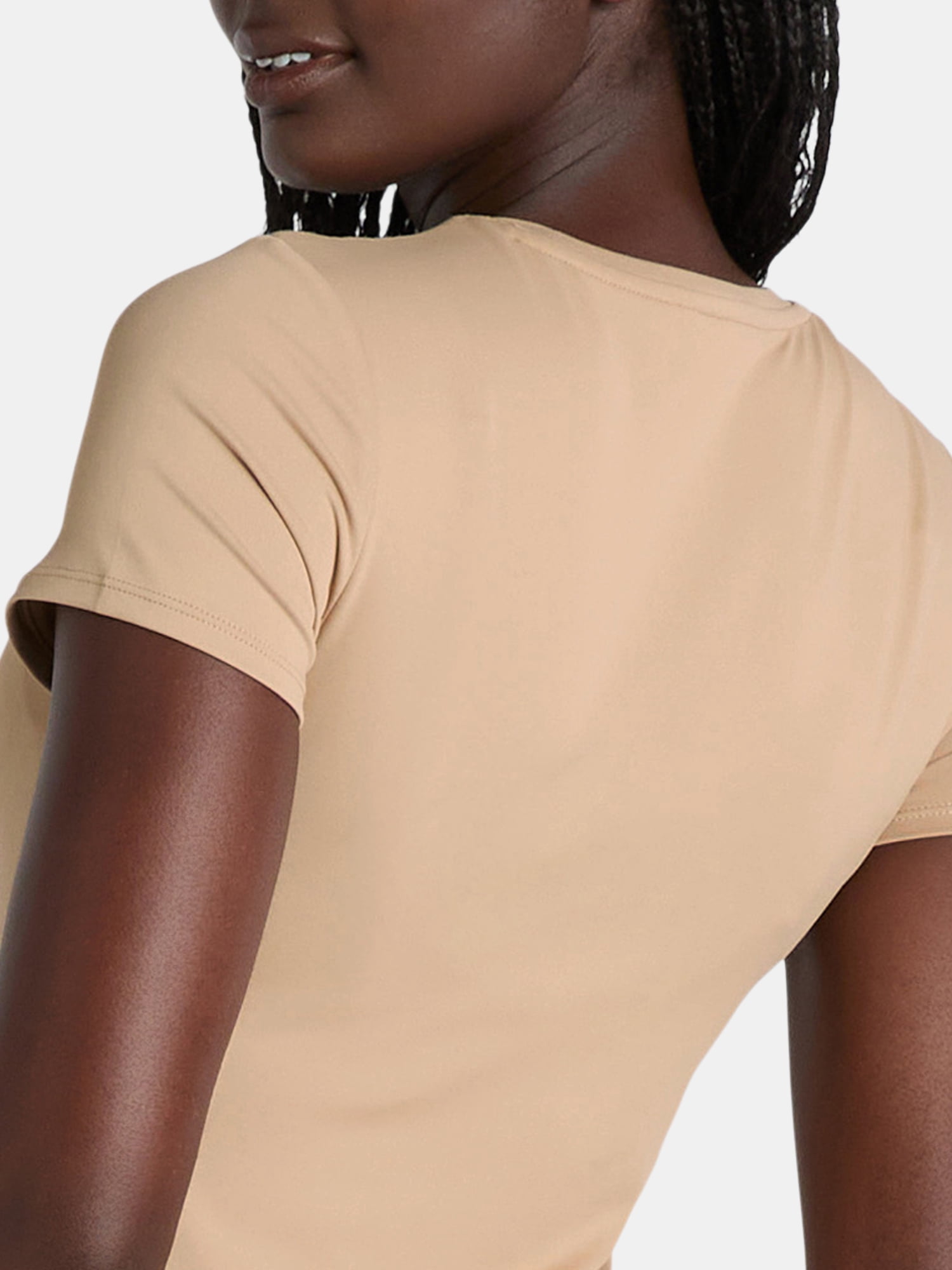 Time and Tru Women's Smoothing Bodysuit with Short Sleeves, Sizes XS-XXXL
