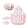 thumbnail image 1 of Cake Pattern Chef Hat Apron Glove Baking Skills, 1 of 8
