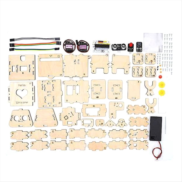 Kit de Robot de Programable Inteligente Dual: Experimento Científico de Bricolaje para Jóvenes, Modelo Educativo STEAM