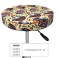 thumbnail image 4 of Haiem Fashion Hippie Girl Cushion Round Bar Chair Seat Cover Bar Chair Cushion Covers Elastic Washable Bar Chair Cover,Protects from Scratches and Stains-12 inch, 4 of 7