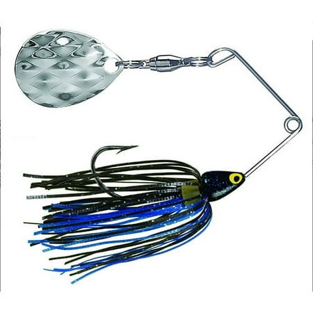 UPC: 0051034111378 | Strike King Mini-King Spinnerbait Lure 1/8oz Black Blue