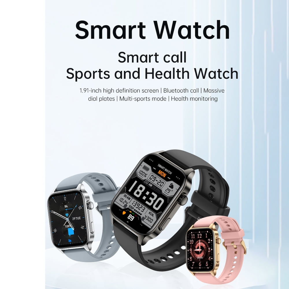 P99 Smart Bluetooth Talk Watch, Android and iPhone, IP68 waterproof, 1.91-inch HD screen, actimeter step monitor