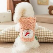 Velvet Pet Dog Winter Pullover Sweater - Small Breed Thermal Pullover Jacket Chihuahua Yorkie Clothing Easy On/Off Design(Pink)