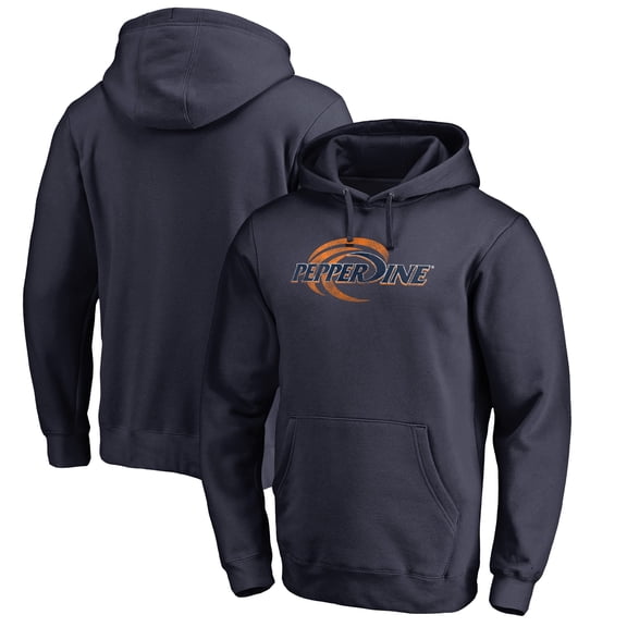 Men's Navy Pepperdine Waves Classic Primary Pullover Hoodie