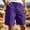 Purple, variant on KeShDi Cargo Shorts Running Shorts for Men Casual Sports Elastic Waist Zipper Pocket Sunscreen Beach Shorts Beige XL
