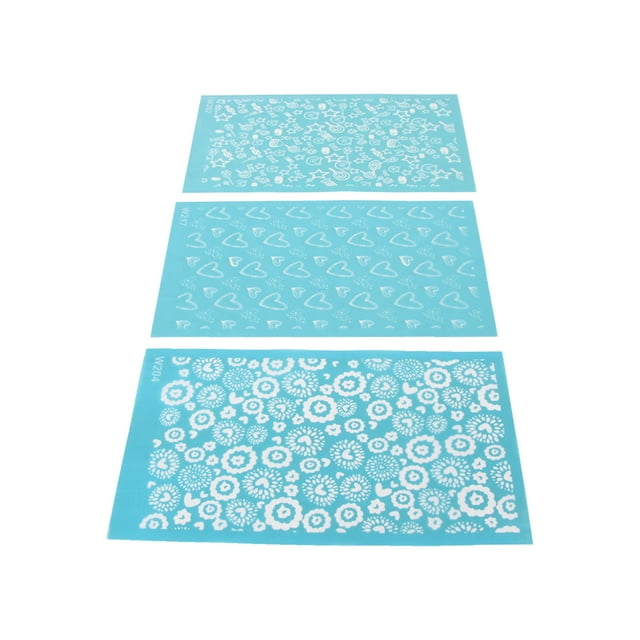 3 Plantillas De Serigrafía Para Arcilla Polimérica, Kit De Impresión De Serigrafía Reutilizable Para Hacer Joyas, Decoración De Pendientes De Arcilla, Plantillas De Impresión