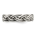 thumbnail image 5 of Auriga Fine Jewelry 925 Sterling Silver Antiqued Celtic Band for Women Size- 8, 5 of 6