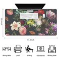 thumbnail image 5 of Long Mouse Pads for Desk,Pioneer Flower Floral Print Pattern Desk Mats on Top Of Desks, Desk Mouse Pad Extra Large with 3mm Non-Slip Base and Stitched Edge for Gaming,Office,Work,Home 47.3"x23.6", 5 of 6