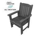 thumbnail image 6 of Fortune Candy HDPE Patio Dining Chair, for Outdoor Garden Yard, Heavy Duty 600 lbs, Gray, 6 of 9