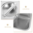 thumbnail image 3 of Contenedor de helado de acero inoxidable, contenedor de almacenamiento de alimentos para congelador, contenedor de almacenamiento de helado casero con tapa, 3 of 5