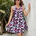 thumbnail image 3 of Abbey Bominable Dress Summer Street Style Dresses Female Sleeveless Printed Sundress, 3 of 7