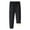 W01-Black, variant on Men's Winter Fleece Pants Sherpa Lined Solid Color Drawstring Sweatpants Active Warm Elastic Waist Thick Jogger Trousers Black M