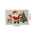 thumbnail image 3 of ToyKingdee Christmas Kitchen Rugs Bathroom Rug Non-Slip Red Door Mat Rugs for Entryway Indoor, Small Washable Throw Soft Bath Mat, Holiday Decor Untra-Thin Carpet, 3 of 6