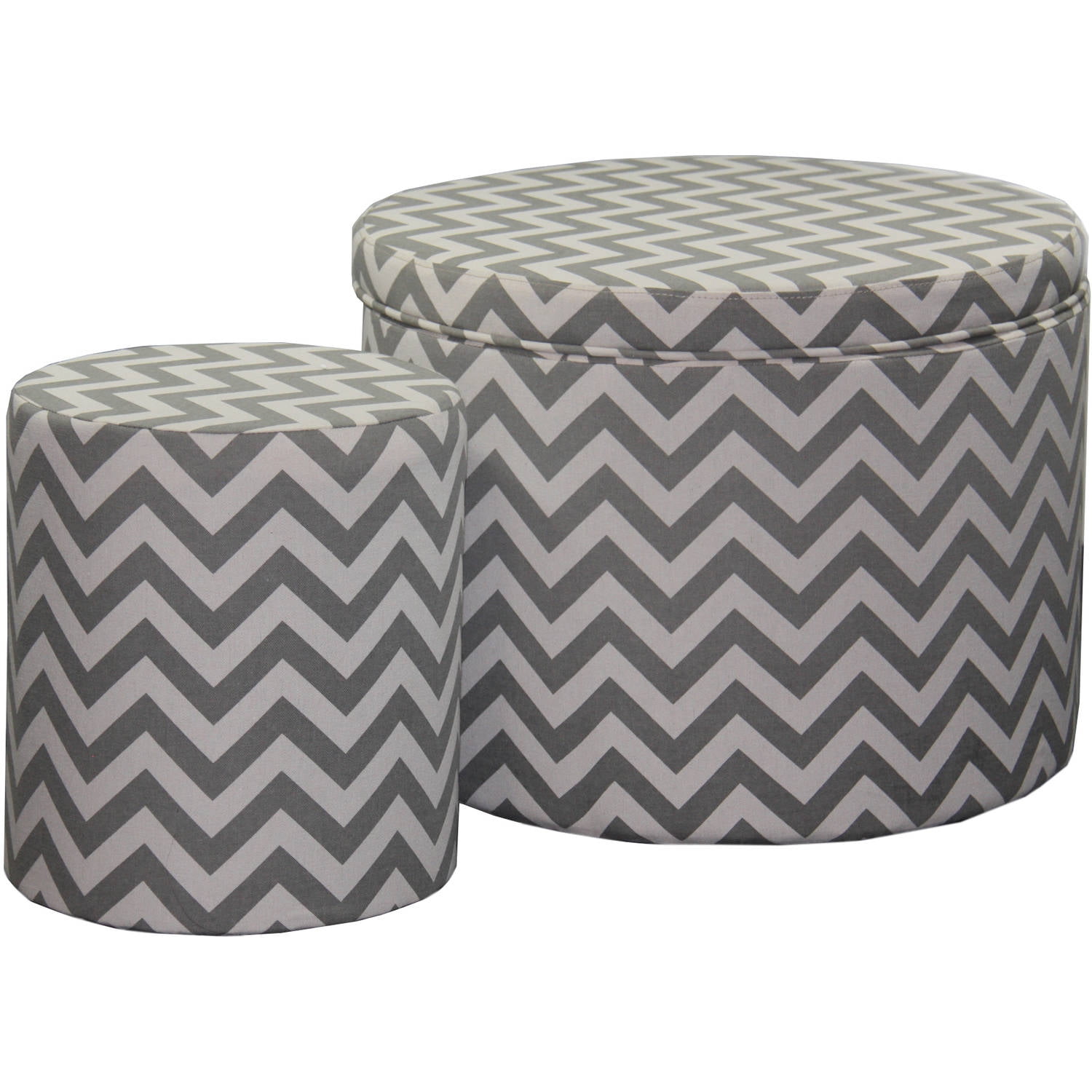 17.35 Chevron Storage Ottoman Plus Extra Seating