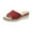 Red, variant on VerPetridure Womens Wedge Sandals Womens Summer Fashion Casual Slippers Open Toe Thick Bottom Flax Slippers