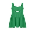 thumbnail image 4 of iHengLiXing Summer Saving 2025 Plus Size Tank Tops for Women Dressy Casual Women's Fashion Casual Print Short Sleeve Round-Neck Blouses Shirts Green S, 4 of 6