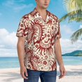 thumbnail image 2 of Salouo Dragons1 for Hawaiian Shirt for Men,Summer Beach Casual Short Sleeve Button Down Shirts Men's Regular-Fit Short-Sleeve Print Shirt -XX-Large, 2 of 6