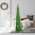 thumbnail image 6 of Artificial Christmas Tree Christmas Gold Color Round Piece Christmas Tree Tree with Bottom Stand 1.5 Meters Pet Christmas Folding Decoration Christmas Tree Ornaments, 6 of 7