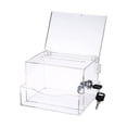 thumbnail image 2 of MAGIDEAL Acrylic Donation Business Container Case Fundraising Ballot Box transparent, 2 of 8