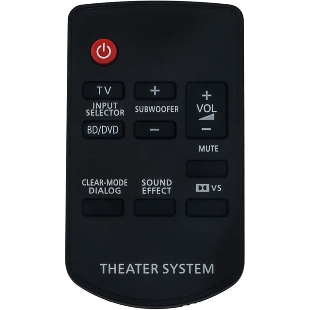 N2QAYC000027 Mando a distancia de repuesto compatible con sistemas de audio de cine en casa Panasonic SC-HTB10 SC-HTB500