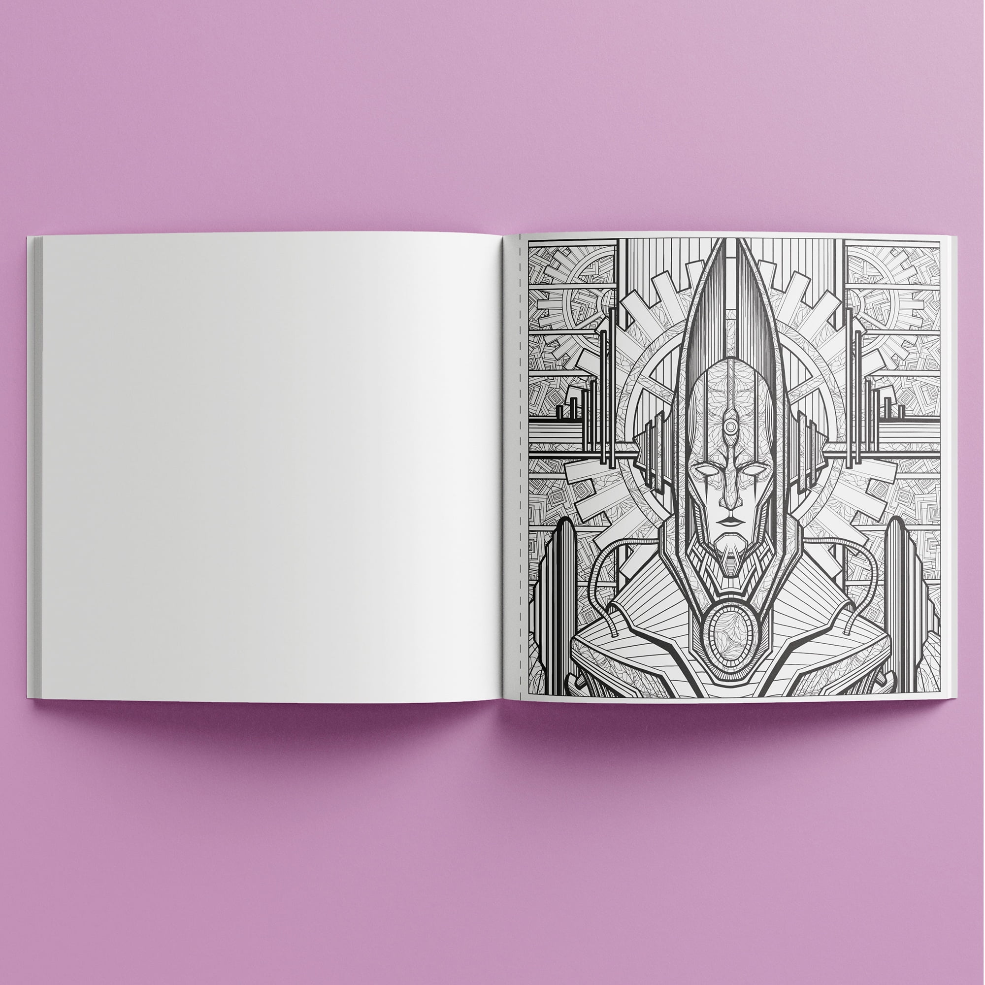 Art Maker: Colormorphic Future Dreams - Coloring Books for Adults, Natural & Futuristic, Mindfulness Coloring, Intricate Illustrations to Color