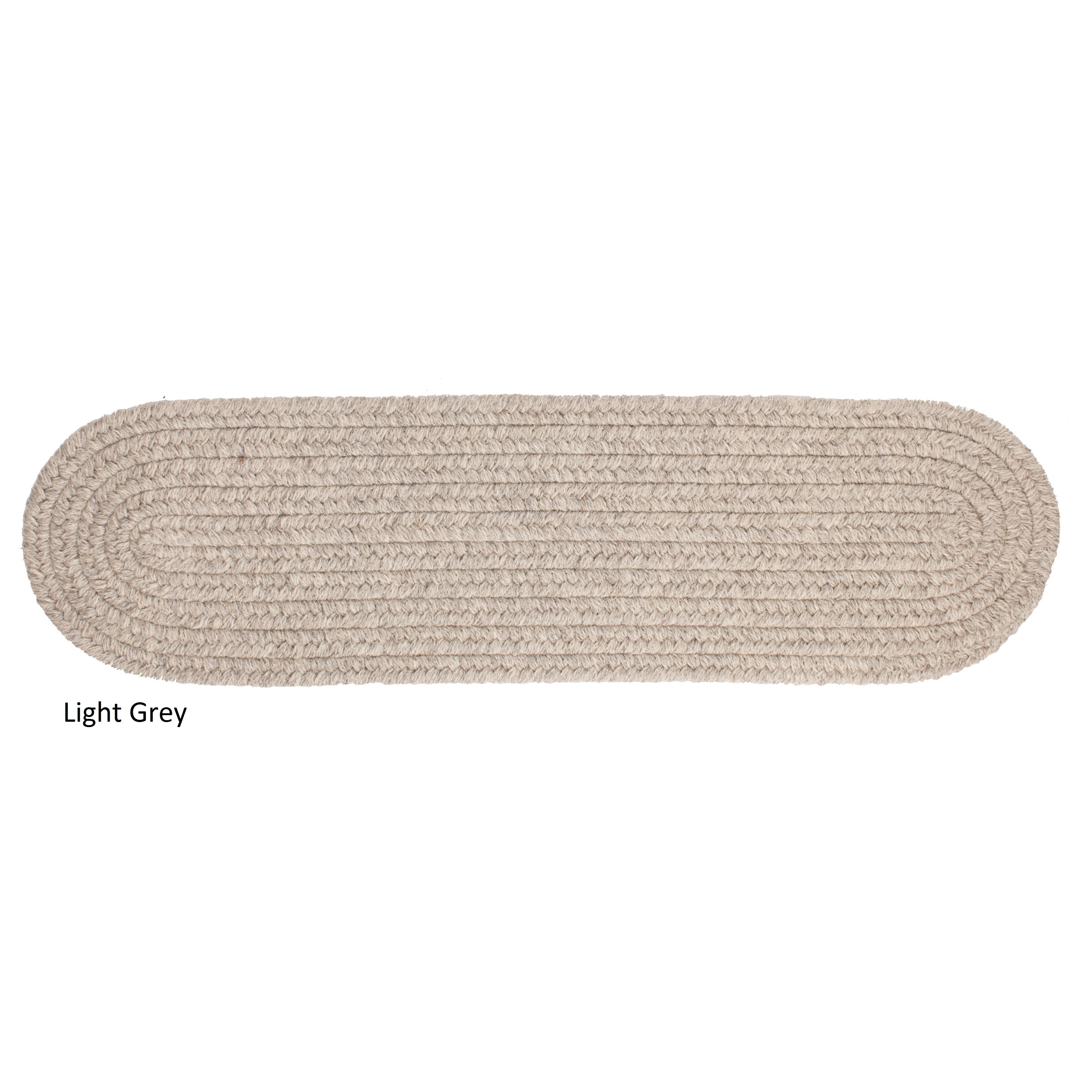 Rhody Rug Woolux Wool Braided Reversible Stair Treads (Set of 4) 8" x