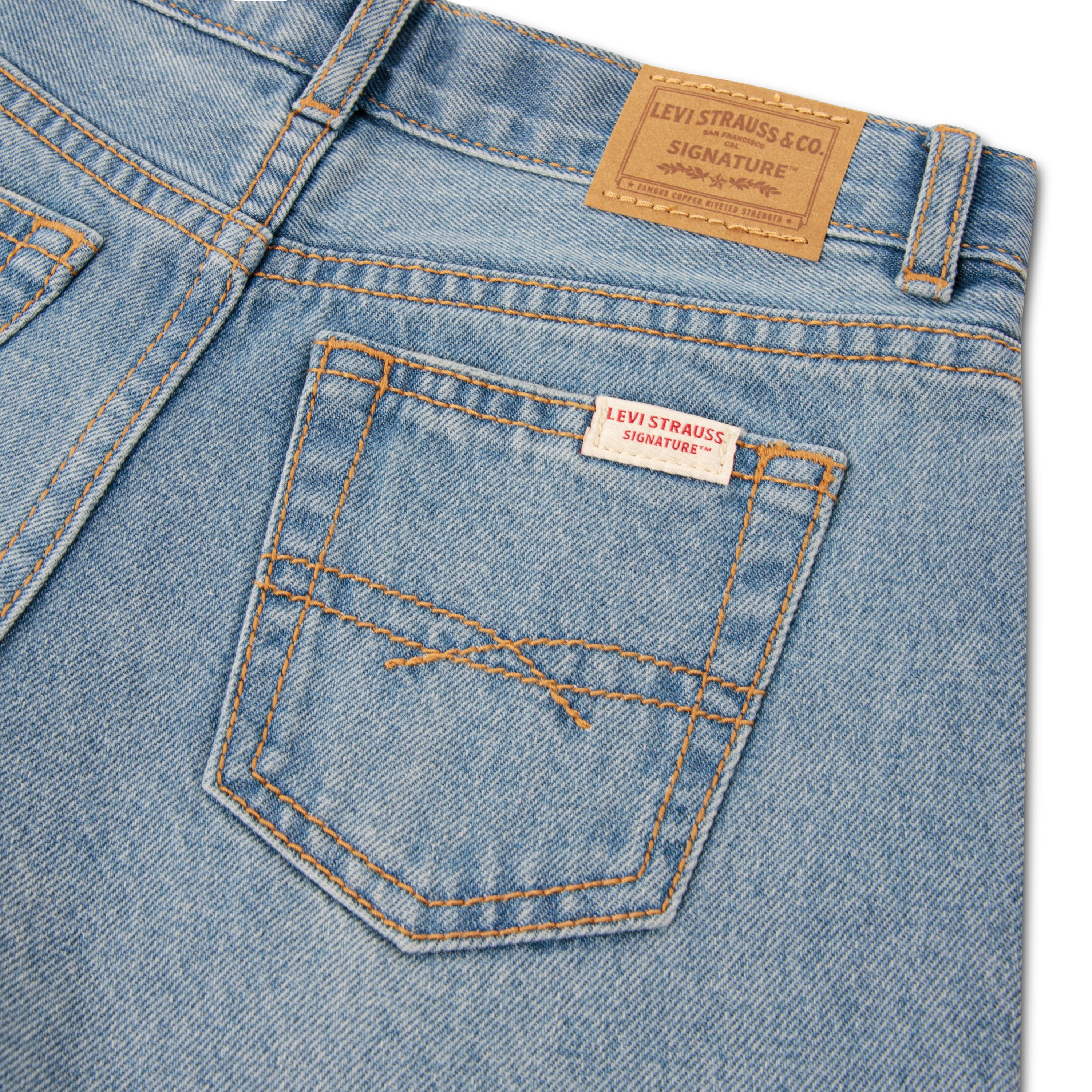 Levi Strauss Signature Girls Baggy Jeans, Sizes 5-18