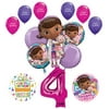 Mayflower Doc McStuffins 4th Birthday Party Supplies and Balloon Bouquet Decorations