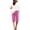 Hot Pink, variant on Summer Pure Color Five Point Pants for Women Knee Length Linen Bermuda Pant Baggy Casual High Waist Drawstring Straight Leg Beach Holiday Pants Green XXL