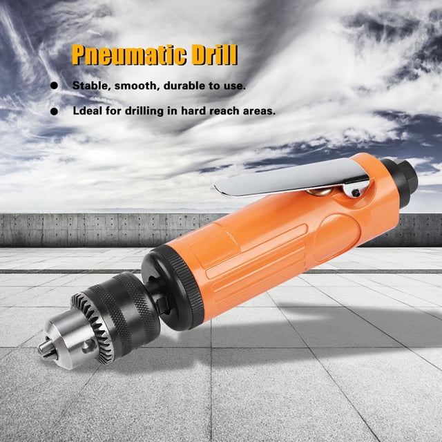 Mini Air Drill , Pneumatic Drill, 3/8 1800Rpm Compact Lightweight For Hardware Furniture