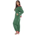 thumbnail image 4 of ketyyh-chn99 Womens Pajamas Cool Nights Pajamas for Women Sleeve Pyjamas Plush Patchwork Jumpsuits Long Zipper Women Hood With Pockets Onesie, 4 of 5