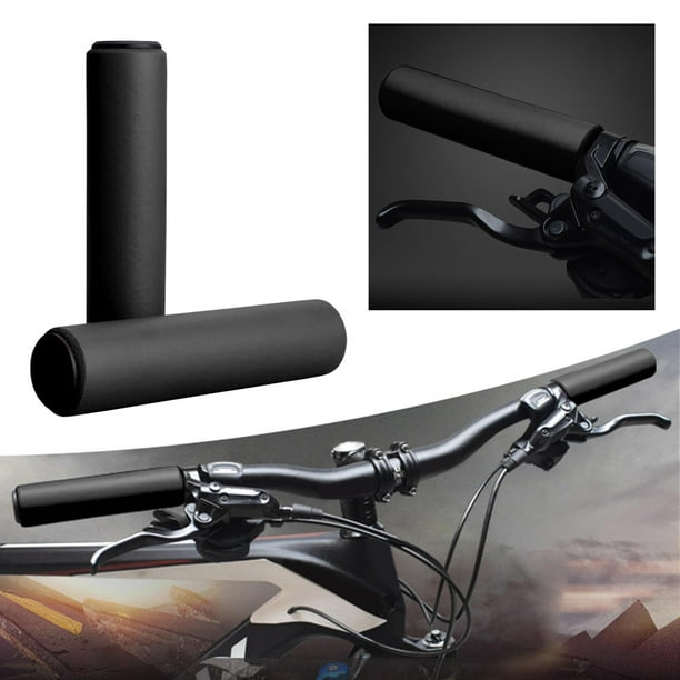Handle Grips Foam Shock Absorption Mountain Bike Handlebar Grips for Scooter Mountain Black Walmart