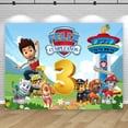 thumbnail image 5 of Fondo de fotografía para fiesta de cumpleaños de Paw Patrol Feliz Cumpleaños personalizado para niños de 1.º y 2.º año, pancarta de fotos para baby shower, 5 of 5