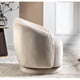 thumbnail image 2 of Silla de barril giratorio de terciopelo de 366 grados, sillón moderno de acento plisado con base resistente y cojín acolchado grueso, 2 of 5