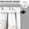 thumbnail image 5 of Watercolor Plants and Flowers1(1) Kitchen Curtain Valance 3 Piece Home Curtains and Valance Set Curtain Sink Window Decor Window Treatment Tier 27.5x36 Length, 5 of 6