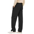 thumbnail image 7 of Fnnxeal Mens Sweatpants, Drawstring Elastic Waist Fall Winter Casual Slacks with Stretch Black Sweatpants for Men Size L, 7 of 7