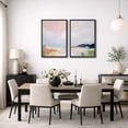 thumbnail image 2 of Framed Canvas Wall Art Set of 2 Abstract Field Landscape Prints for Living Room Decoration - 16"x24"x2 BLACK, 2 of 8