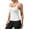 White, variant on ANFERRY Womens Seamless Tank Tops with Built in Bra Square Neck I Back Workout Tops Yoga Running Sports Tops