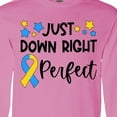 thumbnail image 4 of Inktastic Just Down RIght Perfect Down Syndrome Awareness Ribbon Long Sleeve T-Shirt, 4 of 5