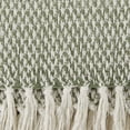 thumbnail image 3 of ARTICHOKE GREEN WOVEN THROW, 3 of 3