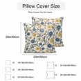 thumbnail image 2 of Vintage Blue Yellow Outdoor Pillow Covers 18x18 Inch Throw Pillow Covers Set of 2 Waterproof Decorative Pillow Cases Spring Enchanted Garden Florals Cushion Covers for Patio Furniture Garden Couch, 2 of 8