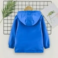 thumbnail image 5 of Gyujnb Reversible Kids Jacket, 2-in-1 Fleece Lined Windbreaker with Hood, Warm Winter Coat for Outdoor Sports Play,3-4 Years, 5 of 9